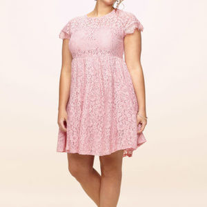 Loralette Illusion Lace Skater Dress